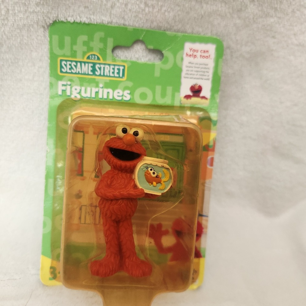 Sesame Street Elmo figure Cake Topper 2.5" Vintage New Collectible‎